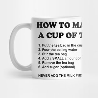 How To Make A Cup Of Tea Mug